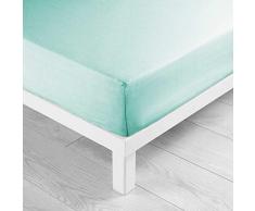 douceur dintÃ©rieur drap housse 2 personnes 160x200 cm lina menthe