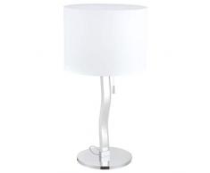 Näve Leuchten Lampe de table LED Mira, métal, 60 W, chrome, 35 x 35 x 68 cm