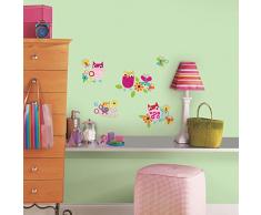 RoomMates 54122 Stickers muraux Zutano Hiboux, Papier, Multicolore, 48 x 8 x 8 cm