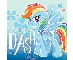 My Little Pony WDC95964 Toile Imprimée, Bois Dense, Multicolore, 40 x 40 cm