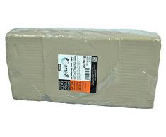 Pébéo - Gédéo Argile à Cuire Blanche, Pain 10 KG - Terre Glaise Poterie, Modelage du Corps Humain, Sculpture Terre - Argile Blanche à Cuire au Four de Potier - 10 KG - Blanc Cassé