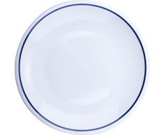 Brunchfield Trendy Blue - Assiettes Plates Porcelaine Bleu 20 cm