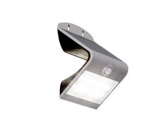 Brilliant G96320/58 Dev Applique Extérieure avec Détecteur LED, Plastique/N/C, Intégré, 3.2 W, Argent