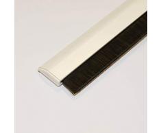 CONFORTEX 12011 Bas de Porte Retractable en Aluminium, Blanc, 100cm x 0,8cm x 4,3cm