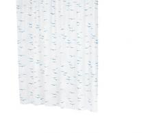 Ridder 32313S-350 Sylt Rideau de Douche Bleu 180 x 200 cm + Anneaux Plastique
