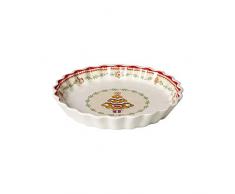 Villeroy & Boch - Winter Bakery Delight Assiette Ã Snack, Pain dÃ©pices, Bol DÃ©corative pour Snacks, Porcelaine Premium, Rouge, Multicolore, 22 x 22Â cm