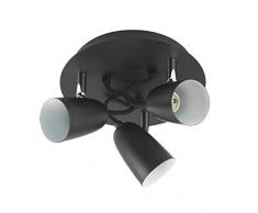 Mathias 3365036 SPOT 3L VEGA NOIR D20 H15, MÃ©tal, GU10, D20-H15 cm