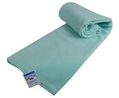 Couverture polaire thermotec 350 grs-infiniment douce - 100% polyester - OURSON - Aqua F20 - 220 x 240
