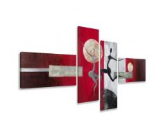 6810? Art Tableau sur Toile peinte Ã la main-Hauteur: 31 cm, XXL Longueur 77 4 Image entiÃ¨rement encadrÃ©e dans un grand frame. Impression rÃ©alisÃ©e comme un tableau sur une vraie en bois conformes aux une impression