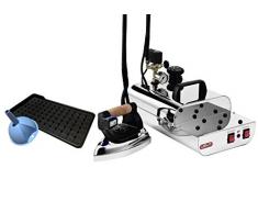 Lelit PS09/D Fer Ã Repasser - ChaudiÃ¨re SÃ©parÃ©e, Default_no_Selection_Value, Argent, 23,5x40x26 cm