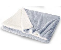 Le linge de Jules Plaid Doux et Moelleux 130x170 cm - Perle