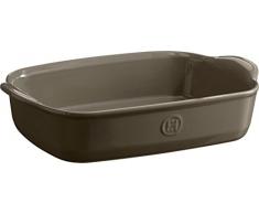 Emile Henry Eh959650 Petit Plat à Four Rectangulaire Céramique Gris Silex 29 X 19 X 7 cm