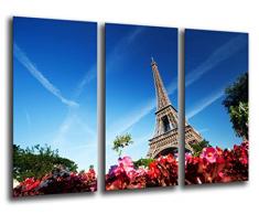 Tableau Moderne Photographique, Impression sur bois, Paysage Paris, France, 97 x 62 cm, ref. 26106