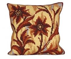 Collection dArt CD5018 40 x 40 cm Silhouette in Middle Kit Coussin Point de Croix, Coton, Multicolore, 29 x 5 x 23 cm