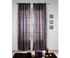 RIOMA Cristina Voilage Ã Åillets 140Â xÂ 270Â cm 140 x 270 cm Violet