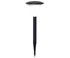 Star 479-54 Lampadaire solaire à DEL, Kit de 3 pièces, 0.062 W, Noir, 26 x 11 x 11