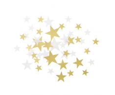 Talking Tables Party Porcelain Gold Confettis en Forme dÃtoiles à Ãparpiller sur la Table pour Noël, Mariage et Réception ou Dîner, Doré