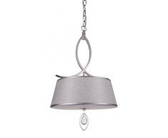 interfan Lampe suspension Ã 1Â lumiÃ¨re, nickel