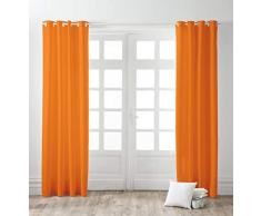 Today 257155 Rideau Occultant Ã Åillets Polyester Mandarine/Orange 140 x 260 cm