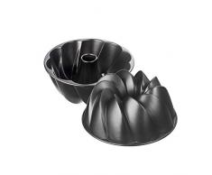 Kaiser Inspiration - Moule à gâteau - Joli Design - Diamètre : 25 cm - avec Structure de Surface en Fonte daluminium revêtu de Bronzage Uniforme, Fonte daluminium, Noir, 25.5 x 25.5 x 11.5 cm