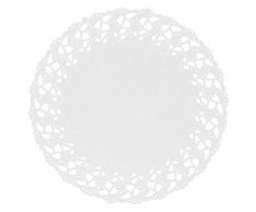 Garcia de Pou 250 unité Ronde napperons, Papier, Blanc, 14 x 30 x 30 cm