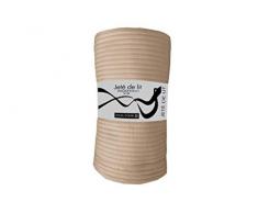 Soleil docre Leo JetÃÂ© de lit, Polyester, Ecru, 240x260 cm