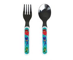 Fun House 005598 PYJAMSQUES Ensemble de couverts, Blanc