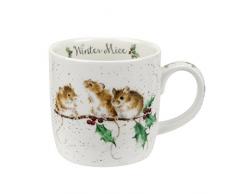 Wrendale Winter Souris Unique Mug, Multicolore