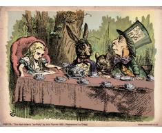 Alice au pays des merveilles - Affiche vintage - 40 x 30 cm (PDP 078)