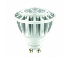 Integral LED ILGU105.2N03KACNA Ampoule LED GU10 5 W 3000 K 250 lm Non Dimmable Forme de Spot Aluminium/Polycarbonate Blanc 5,7 x 5 cm