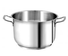 H&H Elodie Casserole avec Fond Ã Induction, Acier INOX, 20 cm