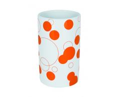 Spirella Tube Verre Ã Dents en Porcelaine Motif Bulles Black_p