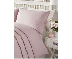 Parure de lit Serene, 52% Polyester / 48% Coton, Rose poudrÃ©, Single, W135cm x L200cm (Duvet Cover), W50cm x L75cm (Pillow Case)
