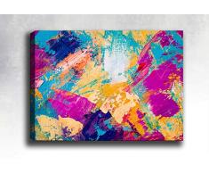 Bonamaison Peinture sur toile, multicolore, 30 x 40 cm - Conçu et fabriqué en Turquie