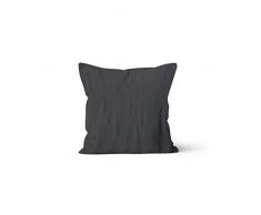 Soleil docre Eve Housse de Coussin, Polyester, Gris, 40 x 40 cm