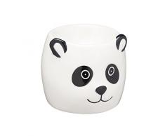 KitchenCraft Coquetier en cÃ©ramique, noir/blanc