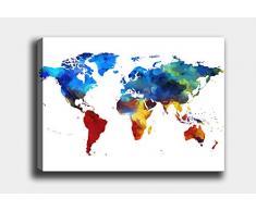 Bonamaison Peinture sur toile, multicolore, 30 x 40 cm - Conçu et fabriqué en Turquie