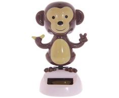 Puckator FF25 Figurine Fleur Solaire Singe Dansant 6,5 x 6 x 10 cm