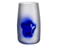 Verre de Bohême Cosmos Vase, Verre, Blanc, 13 x 13 x 28.5 cm