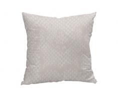 Soleil docre Coussin décoratif déhoussable 40x40 cm Snake Naturel, Polyester, Ecru, 40 x 40 cm