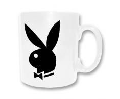 Playboy 23203Â Classique Mug en Porcelaine, Blanc, 8Â x 8Â x 9Â cm