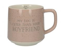 Creative Tops My Dog est Approchez-Vous Mug, Porcelaine Anglaise, Rose, 12Â x 9Â x 10Â cm