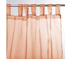 Thedecofactory First Voilage, Polyester, Orange, 140 x 250 x 3 cm
