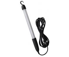 Tibelec 964410 Baladeuse LED avec crochet de suspension et cordon dalimentation, Plastique, Noir, 3,5 x 48 cm