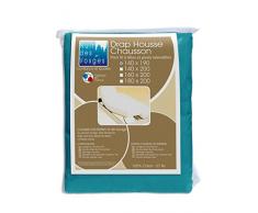 Nuit des Vosges Cotoval Drap Housse Tête et Pied Relevable Coton Canard 140 x 190 cm