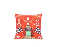 STREET HOME 10200 Coussin ImprimÃ© Motif Pompe Essence Polyester Multicolore 40 x 40 cm