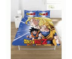 Parure de lit Dragon Ball Z, Polycoton, Multicolore, Double