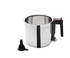 GSW 983167 Simmer Pot Bouilloire 1,5 L â inklusivive Entonnoir, Acier Inoxydable, Argent, 16 cm 2 unités