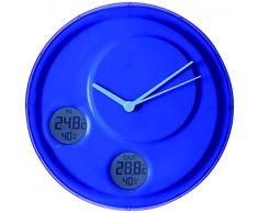 Lexon LR137B5 Flow Horloge Murale, ABS/PC, Bleu, 28 cm