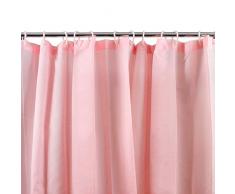 Bambinex 3258PI Textile Plaine Rideau de Douche Polyester Rose 180 x 180 cm
